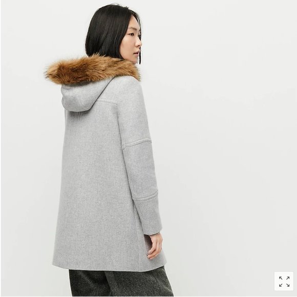 J.Crew Chateau parka in Italian stadium-cloth wool-FROSTED LILAC/purple-00-NWT - Picture 2 of 5